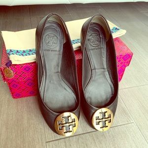 Black Tory Burch ballerina flats